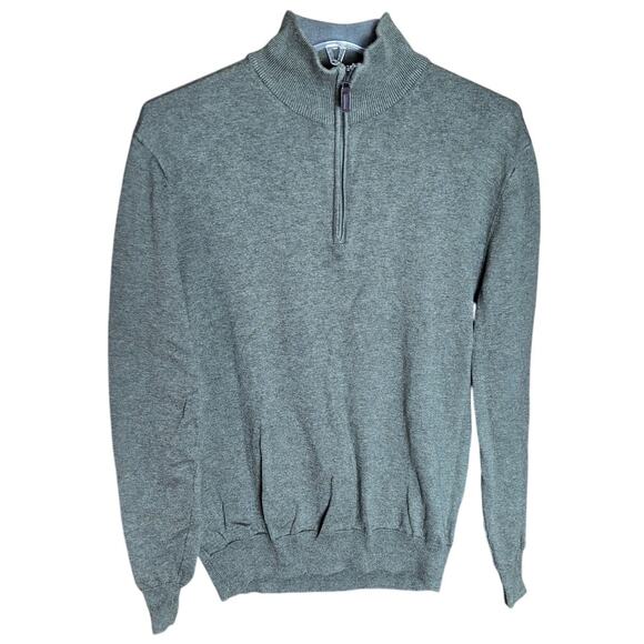 Jos A. Bank Signature Collection Men's Large Olive Green Pima Cotton Sweater - Picture 2 of 5